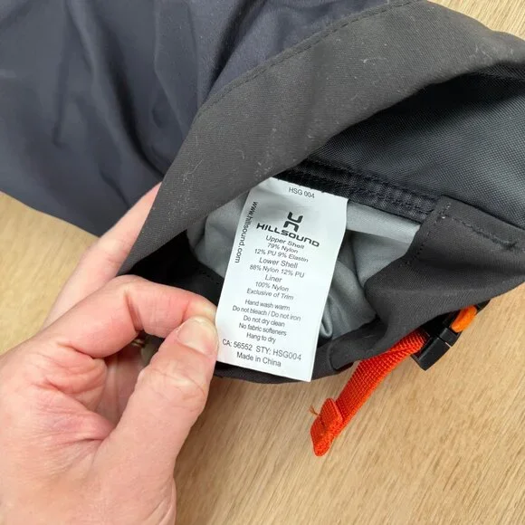 Hillsound Unisex Armadillo LT Gaiter Size Small Black Full Zip Waterproof HSG004 - Picture 8 of 12